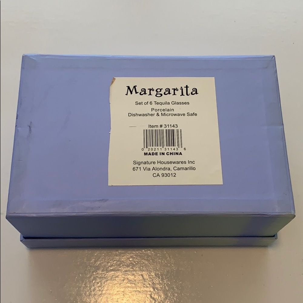 NWOT set of 6 Porcelain Tequila glasses! - Picture 10 of 14